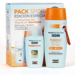 FP 50 FUSION GEL SPORT + FWATER PACK SPORT ISDIN