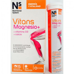 NS VITANS MAGNESIO+ 15 COMP EFERVESCENTES